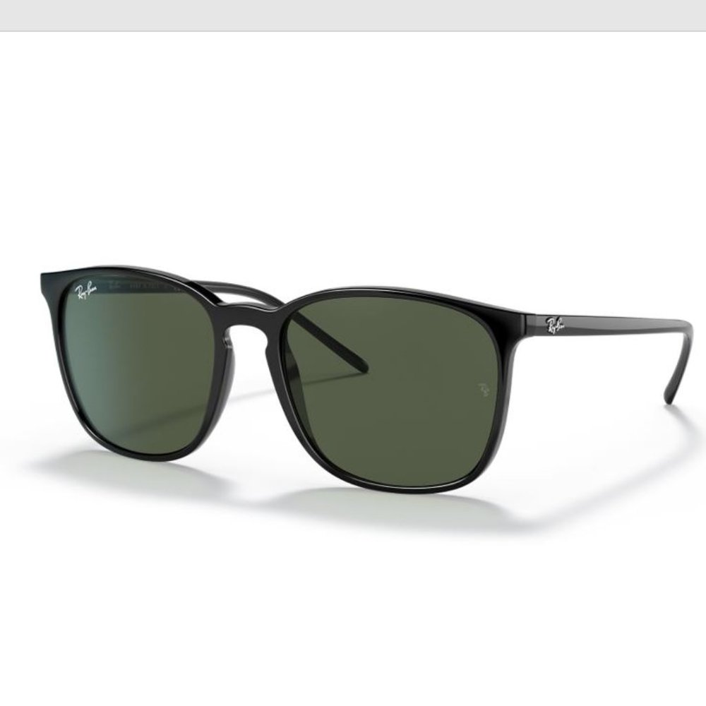 Ray-Ban 0RB4387 Sunglasses Unisex Black Square 55mm New & Authentic